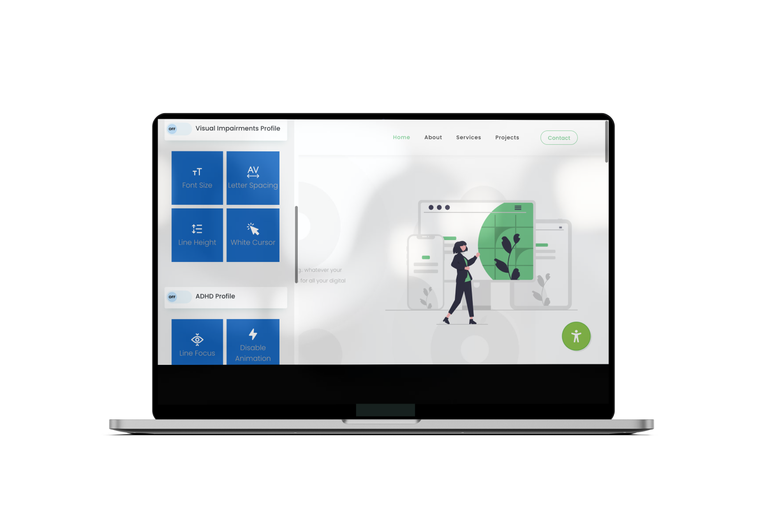 Easy to get started with Accessibly
